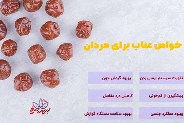 خواص عناب خشک برای مردان